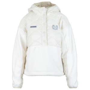 Women's Columbia u-state quilted fleece white hooded jacket